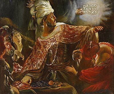 After Rembrandt - Belshazar's feast