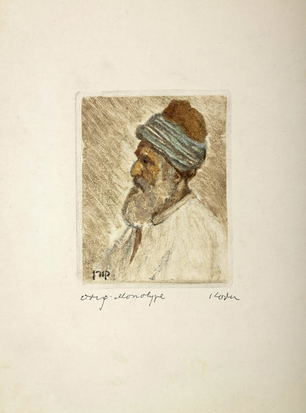 Etching by Korn - Jew with beard