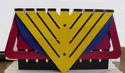 Four colored Chanukiah By Zelig Segal Z"L