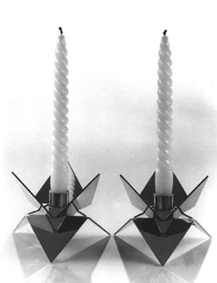 Star of David Candlesticks by Adi Diamant
