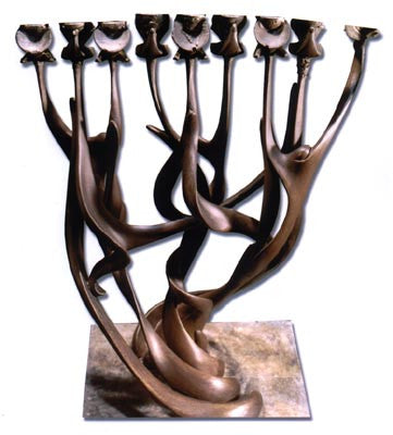 Benjan - Jews Rejoicing Chanukah Menorah