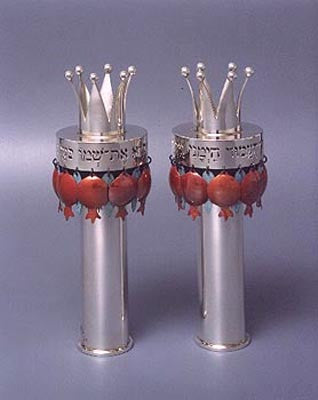 Set of Rimonim by Avi Biran