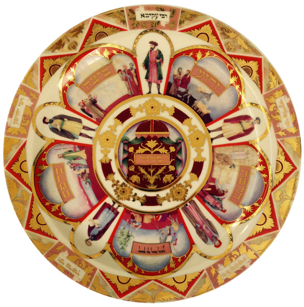 Five Rabbis Seder plate