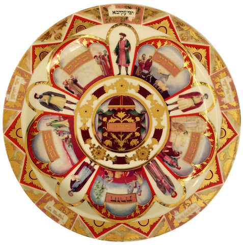 Five Rabbis Seder plate